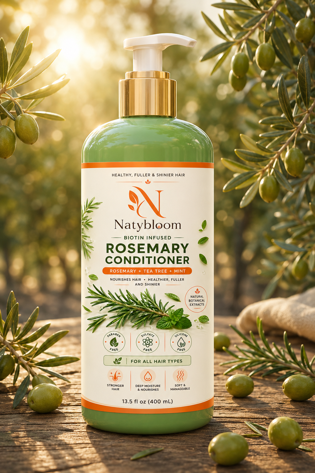 Biotin Rosemary Conditioner with Tea Tree & Mint